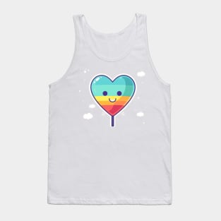 Love Heart Rainbow Pride Tank Top